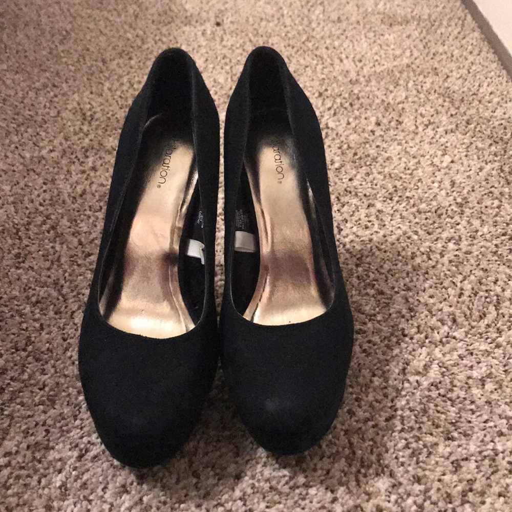 Black heels